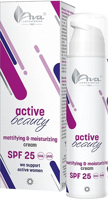 Ava Laboratorium Active Beauty Mattifying &amp; Moisturizing Cream SPF 25 Matirajuća i hidratantna krema za lice