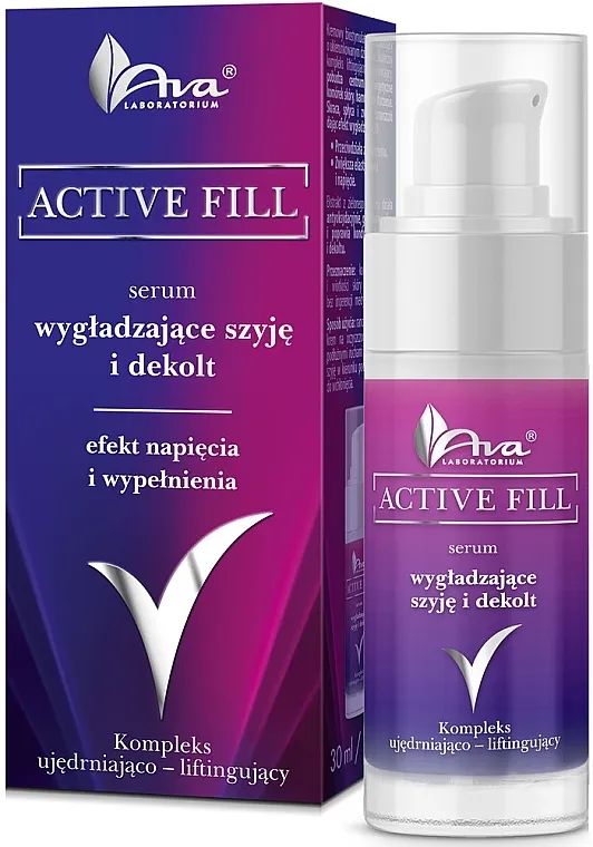 Ava Laboratorium Active Fill Izglađujući serum za vrat i dekolte