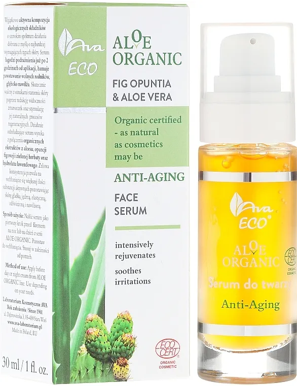 Ava Laboratorium Aloe Organiic Serum Serum za lice