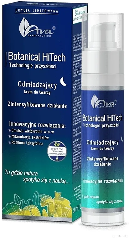 AVA Laboratorium Botanical HiTech Night Cream Noćna pomlađujuća krema za lice