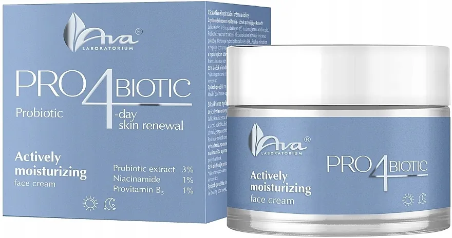 Ava Laboratorium Pro4biotic Actively Moisturizing Face Cream Aktivno hidratantna krema za lice