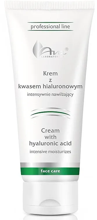 Ava Laboratorium Professional Line Cream With Hyaluronic Acid Intenzivna hidratantna krema s hijaluronskom kiselinom