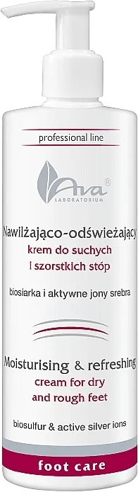 Ava Laboratorium Professional Line Moisturizing &amp; Refreshing Cream For Dry And Rough Feet Hidratantna i osvježavajuća krema za suha i gruba stopala