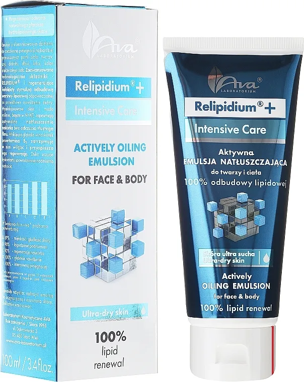 Ava Laboratorium Relipidium+ Actively Oiling Emulsion Emulzija za lice i tijelo