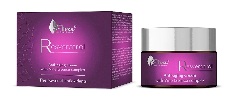 Ava Laboratorium Resveratrol Anti-Aging Face Cream With Vine Essence Complex Krema za lice protiv starenja