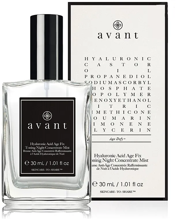 Avant Hyaluronic Acid Age Fix Toning Night Concentrate Mist Noćni sprej za toniranje