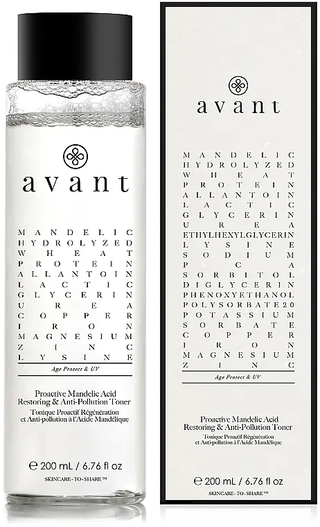 Avant Proactive Mandelic Acid Restoring &amp; Anti-Pollution Toner Aktivni tonik za obnavljanje i čišćenje sa bademovom kiselinom