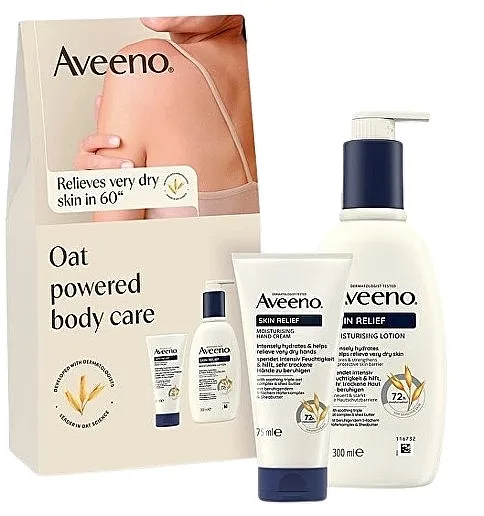 Aveeno Skin Relief Set (h/cr/75ml + b/lot/300ml) Komplet