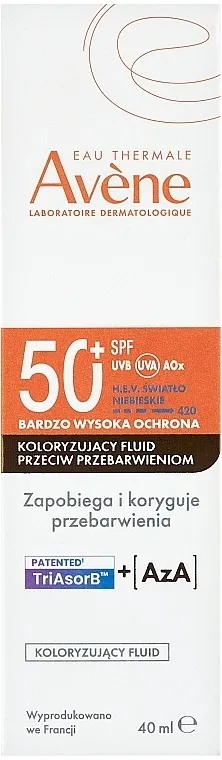 Avene Anti-Pigmentation Fluid SPF50+ Fluid sa zaštitnim filterom protiv staračkih pega