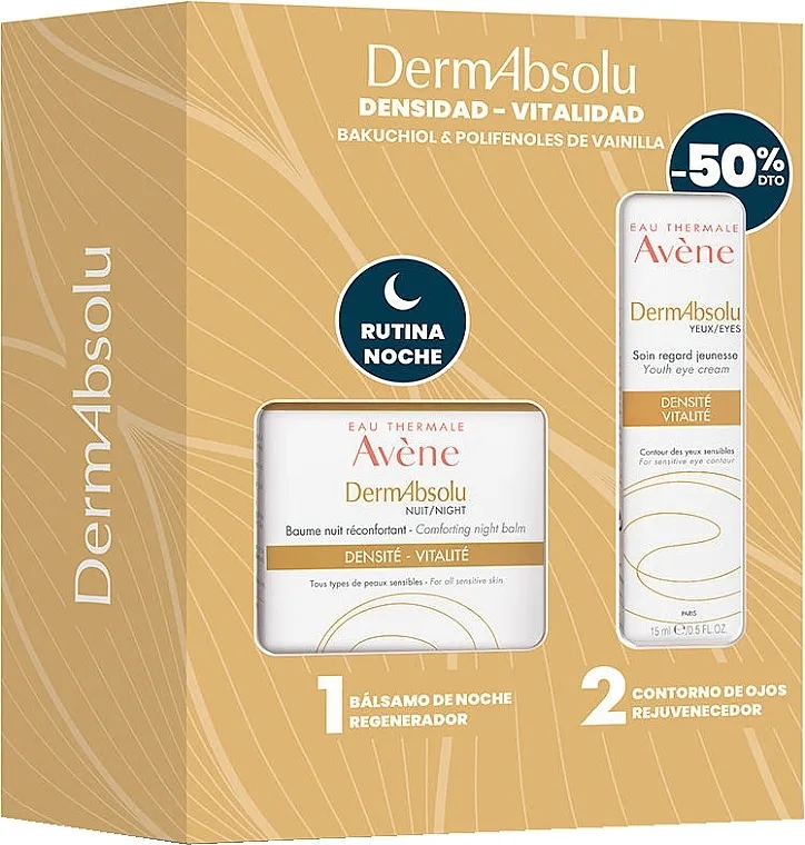 Avene DermAbsolu Night Balm (n/balm/40ml + eye/cr/15ml) Set
