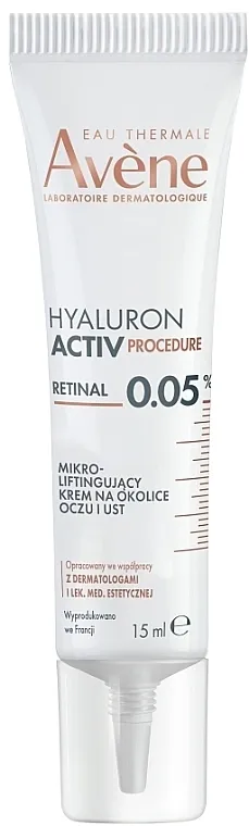 Avene Hyaluron Activ Procedure Eye &amp; Lip Contour Cream Mikro-lifting krema za područje oko očiju i bore oko usana