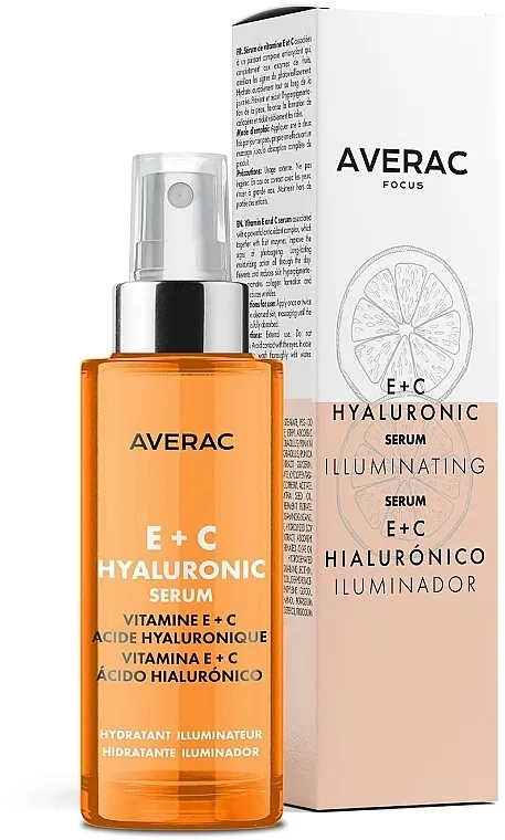 Averac Focus Hyaluronic Serum With Vitamins E + C Osvježavajući hijaluronski serum s vitaminima E+C