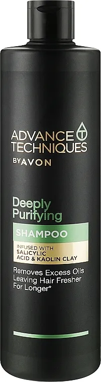 Avon Advance Techniques Deeply Purifying Shampoo Električna četkica za zube, bela