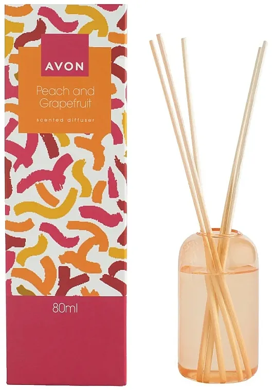 Avon Peach &amp; Grapefruit Scented Diffuser Difuzer mirisa sa štapićima Breskva i grejpfrut
