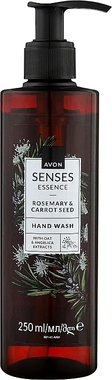 Avon Senses Essence Rosemary &amp; Carrot Seed Hand Wash Tečni sapun za ruke 'Ruzmarin i seme šargarepe'
