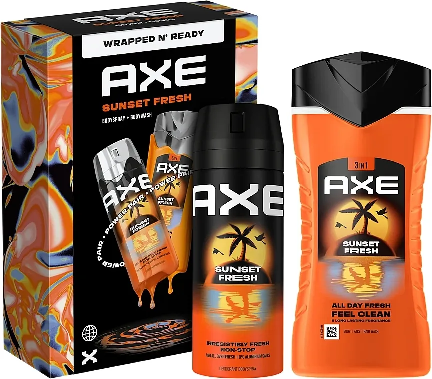 Axe Sunset Fresh Set (deo/150ml + b/wash/250ml)