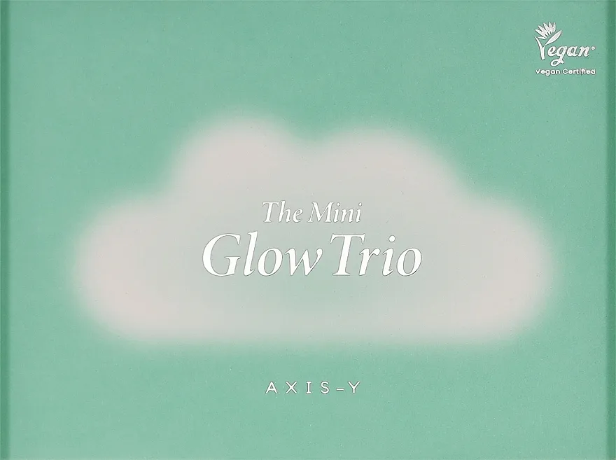 Axis-Y The Mini Glow Trio (ton/12ml + ser/5ml + gel/cr/5ml) Set mini proizvoda za lice