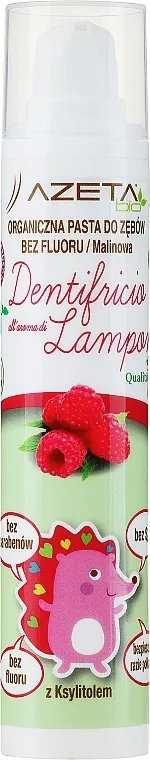 Azeta Bio Organic Kids Toothpaste Raspberry Dječja pasta za zube, 0+, "Malina"