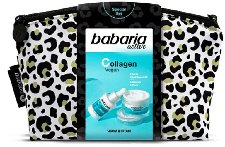Babaria Active Collagen Vegan (f/cr/50ml + f/ser/30ml + pouch/1pcs) Set