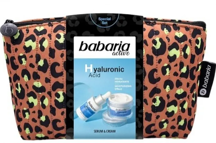 Babaria Active Hyaluronic Acid (f/cr/50ml + f/ser/30ml + pouch/1pcs) Komplet