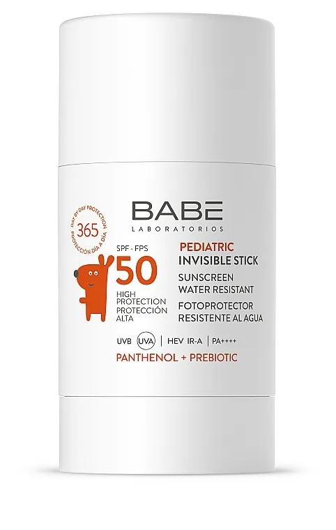 Babe Laboratorios Pediatric Invisible Stick Stik za sunčanje za decu sa pantenolom i prebiotikom SPF 50