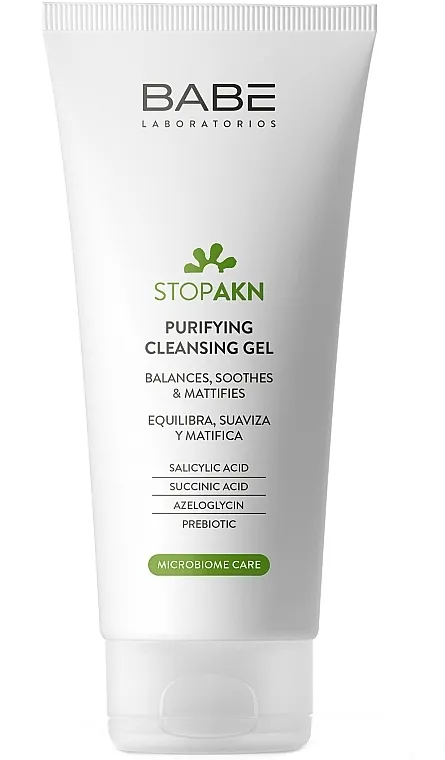 Babe Laboratorios Stop AKN Microbiome Care Purifying Cleansing Gel Gel za čišćenje masne i problematične kože