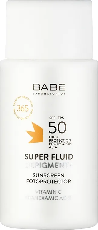 Babe Laboratorios Sun Protection Super Fluid Depigment+ SPF50 Sprej protiv sunca i pigmentacije SPF 50 sa traneksamskom kiselinom