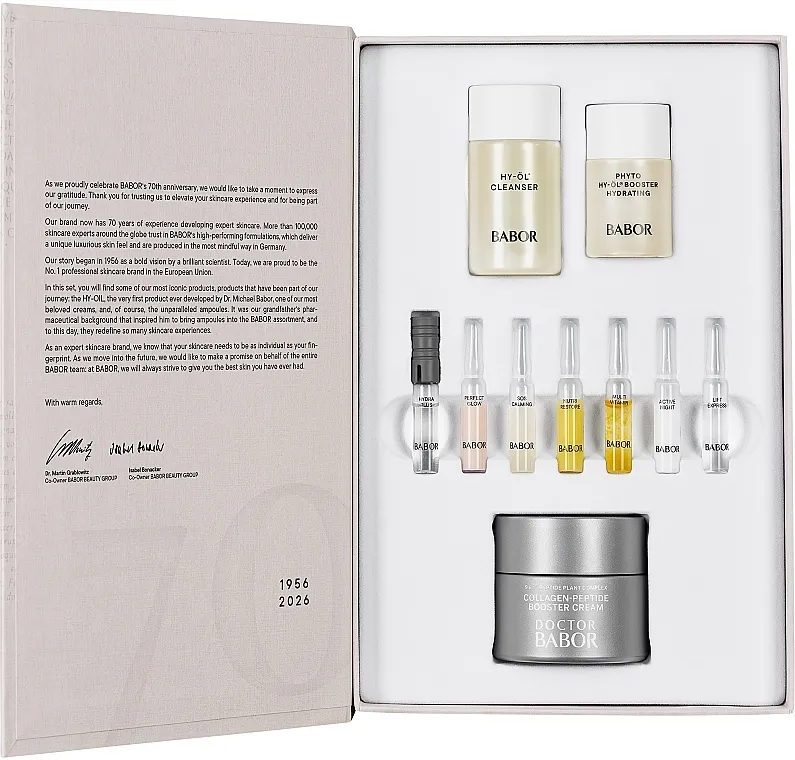 Babor 70 Anniversary Set Set za negu lica, 10 proizvoda