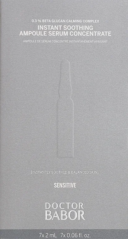 Babor Doctor Instant Soothing Ampoule Serum Concentrate Ampule za lice