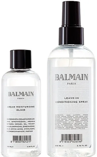 Balmain Paris Hair Couture Signature Foundation ( h/spray/200ml + h/elixir/100ml) Set