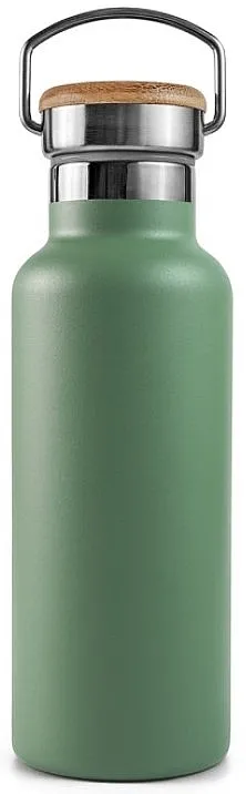 Bambaw Termo boca od nerđajućeg čelika sa bambuskim poklopcem, 1000 ml, zelena