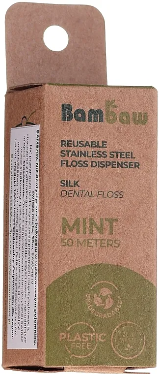 Bambaw Zubni konac od svile, menta
