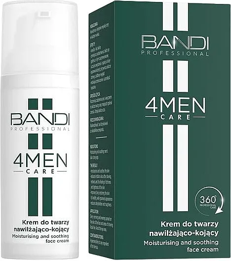 Bandi Professional 4MEN Care Moisturizing And Soothing Face Cream Hidrirajuća i umirujuća krema za lice