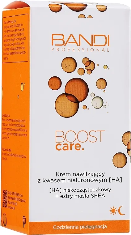 Bandi Professional Boost Care Moisturizing Cream Hyaluronic Acid Hidratantna krema za lice s hijaluronskom kiselinom