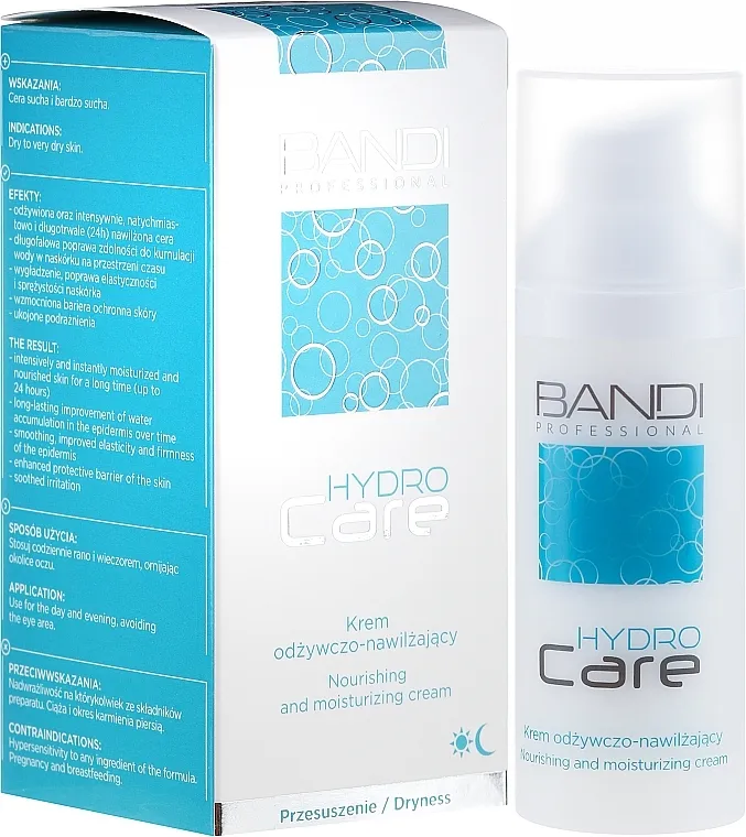 Bandi Professional Hydro Care Nourishing And Moisturizing Cream Hranljiva i hidratantna krema za lice