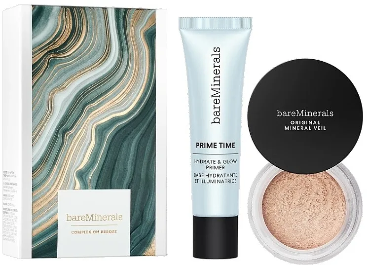 Bare Minerals Complexion Heroes Prime &amp; Set Duo (primer/30ml + powder/2g)