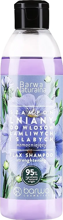 Barwa Natural Flax Shampoo With Vitamin Complex Šampon za jačanje lanenog sjemena s kompleksom vitamina