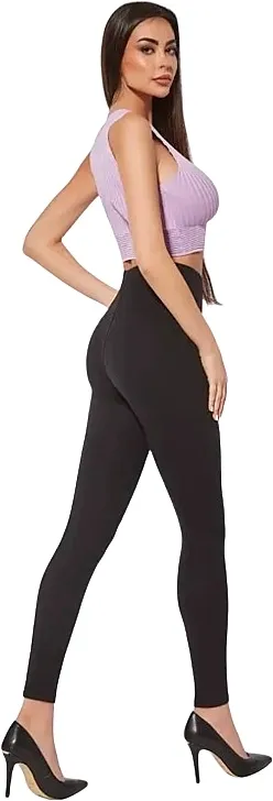 Bas Bleu Helanke za žene sa push-up efektom "Amparo", black
