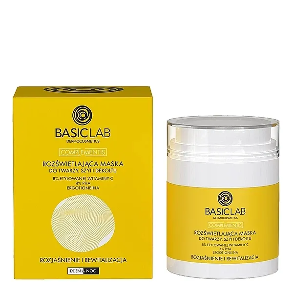 BasicLab Dermocosmetics Complementis Face Mask Osvetljavajuća maska za lice, vrat i dekolte