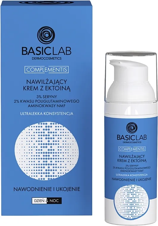 BasicLab Dermocosmetics Complementis Hidratantna i umirujuća krema sa ektoinom