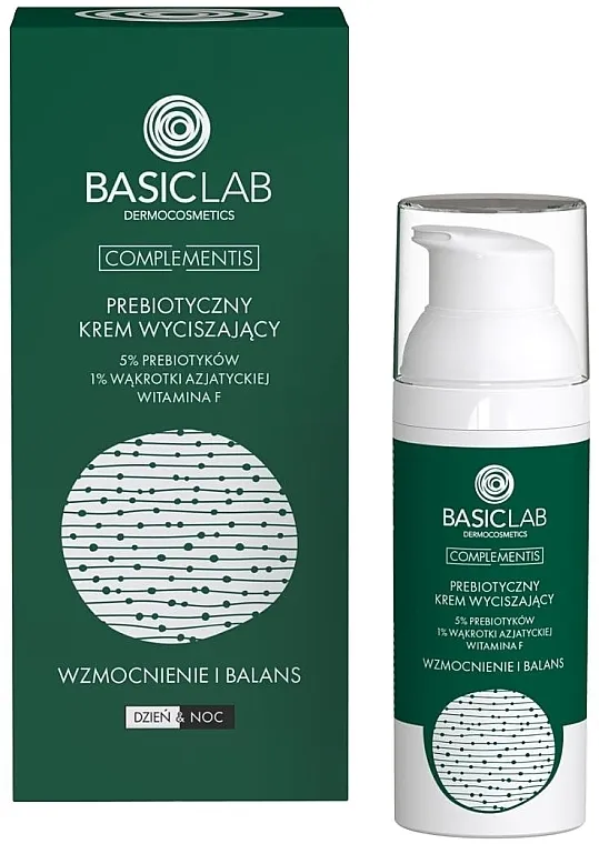 BasicLab Dermocosmetics Complementis Umirujuća krema za lice s prebioticima
