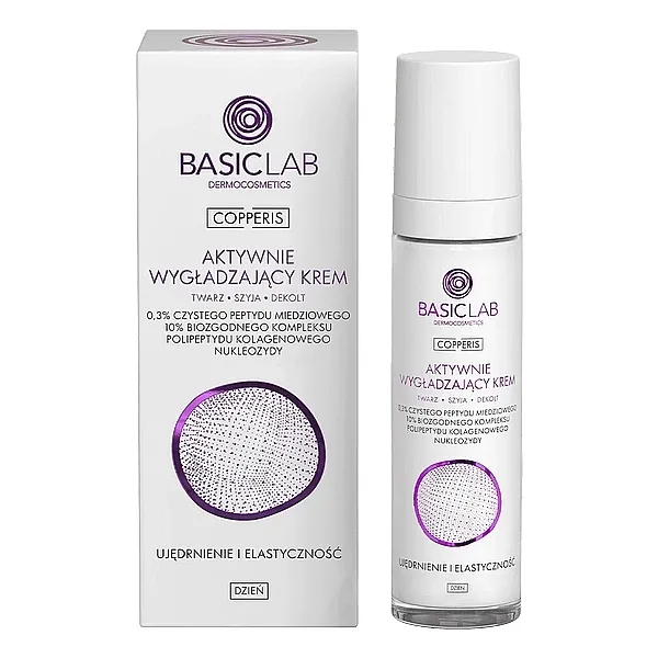 BasicLab Dermocosmetics Copperis Face Cream Aktivno zaglađujuća dnevna krema za lice