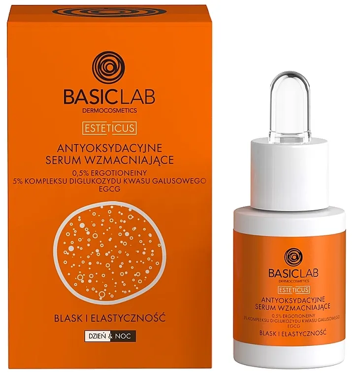 BasicLab Dermocosmetics Esteticus Antioksidantni učvršćujući serum Sjaj i elastičnost