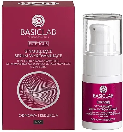 BasicLab Dermocosmetics Esteticus Face Serum Stimulativni serum za ujednačavanje kože lica sa 0,3% esterom adapalenske kiseline