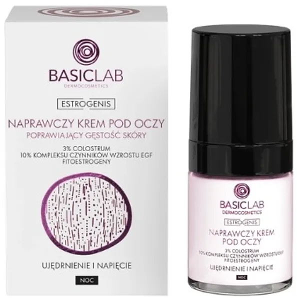 BasicLab Dermocosmetics Estrogenis Regenerativna noćna krema za predeo oko očiju