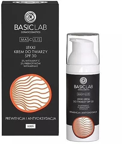 BasicLab Dermocosmetics Masculis Face Cream Lagana krema za lice