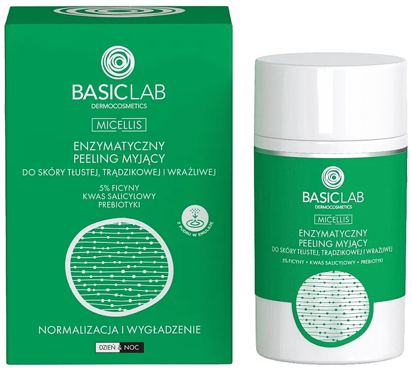 BasicLab Dermocosmetics Micellis Enzimski piling za čišćenje masne, aknozne i osetljive kože