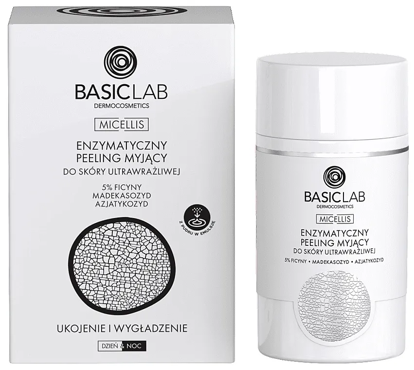 BasicLab Dermocosmetics Micellis Enzimski piling za čišćenje za veoma osetljivu kožu