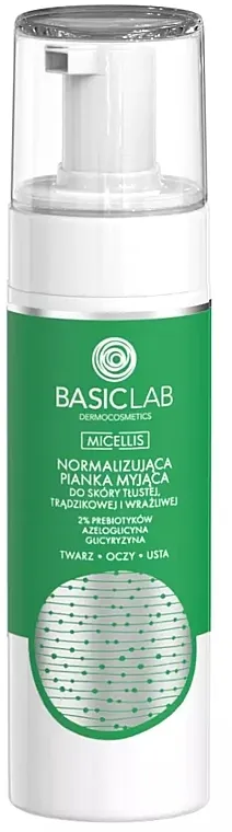 BasicLab Dermocosmetics Micellis Pena za čišćenje masne, osetljive i kože sklone aknama