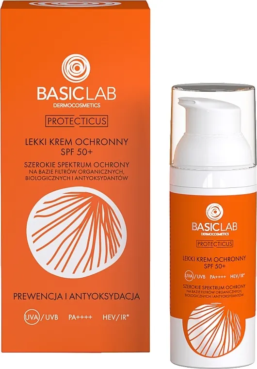 BasicLab Dermocosmetics Protecticus Protective Cream SPF50 + Krema za zaštitu od sunca za lice